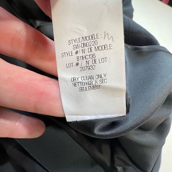 Helmut Lang Womens Asymmetrical Shawl Collar Moto Style Jacket Black Size Medium - Picture 10 of 11